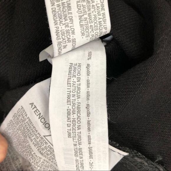 Zara Womens US 6 Distressed Destroyed Mid Rise Cropped Jeans Black Wash - Picture 5 of 11